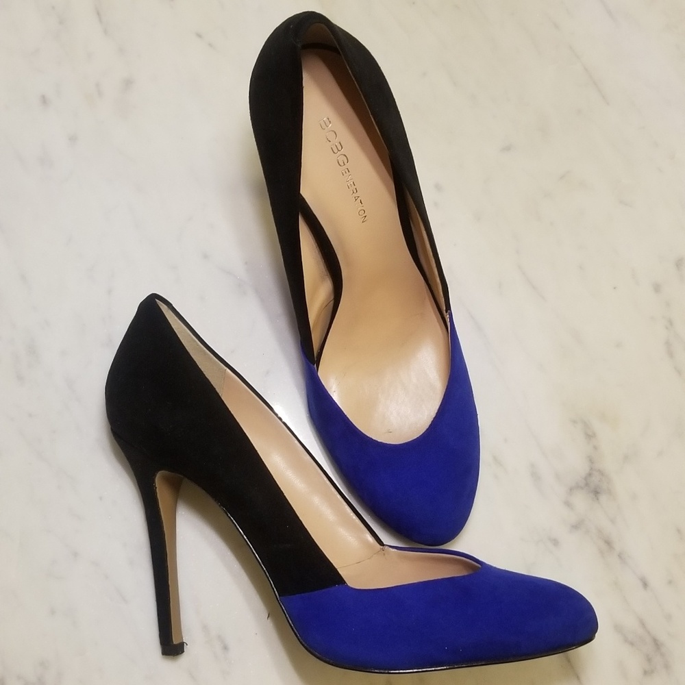 BCBGeneration PL-Bali Black/Cobalt Pumps